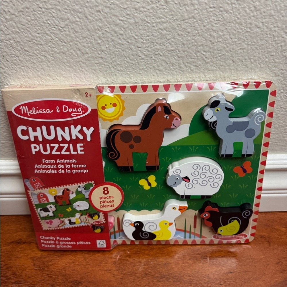 Melissa & Doug Farm Wooden Chunky Puzzle - Picture 1 of 2